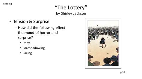 the lottery tone|the lottery shirley jackson tone.